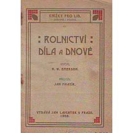 Rolnictví. Díla a dnové (edice: Knížky pro lid)